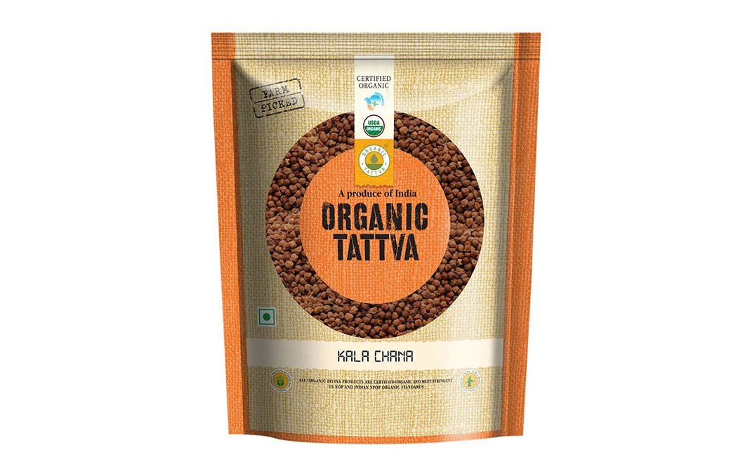 Organic Tattva Kala Chana    Pack  500 grams